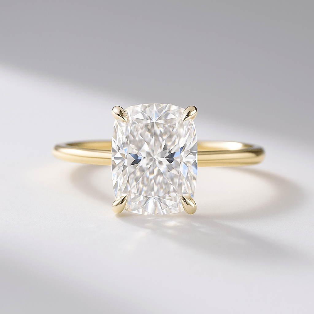 2 Carat Elongated Cushion Cut Diamond Wedding Ring for Women - Mivaan Fine Jewelry