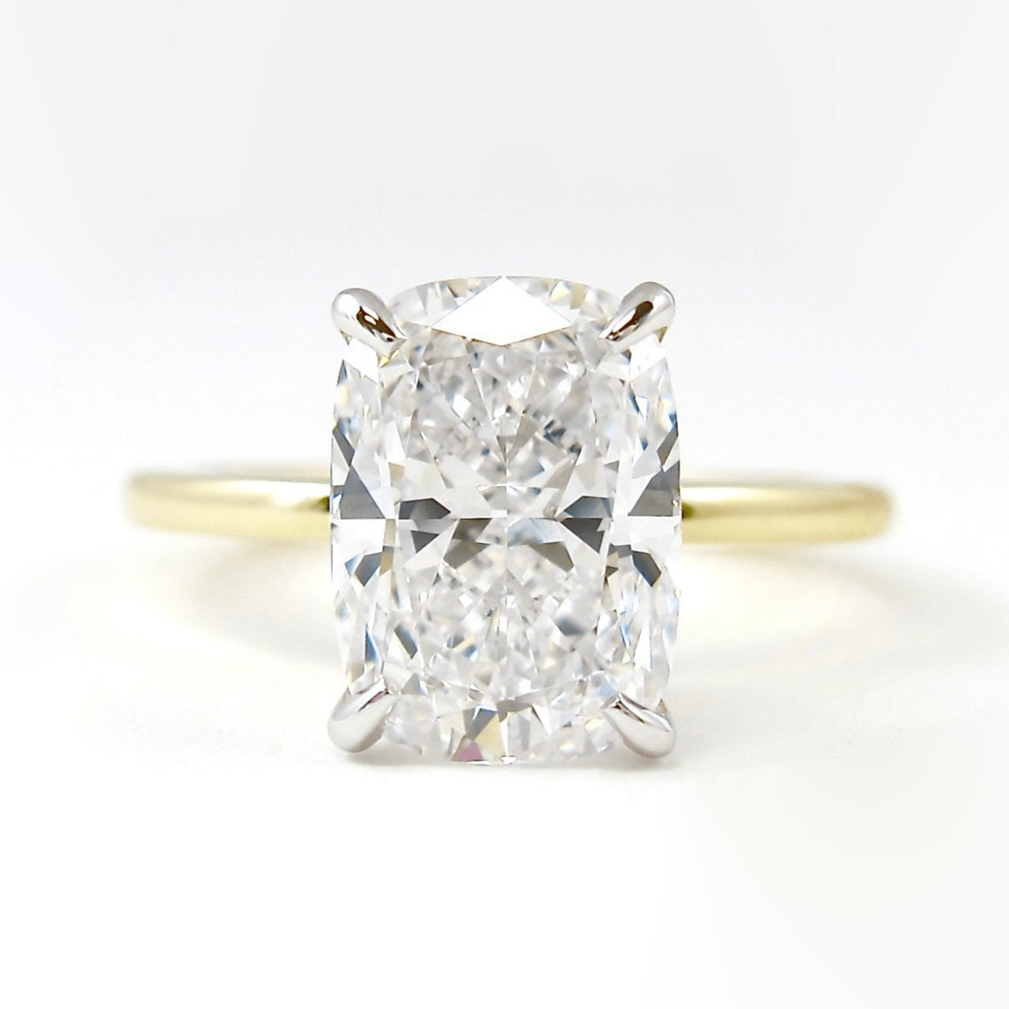 2 Carat Elongated Cushion Cut Diamond Wedding Ring for Women - Mivaan Fine Jewelry