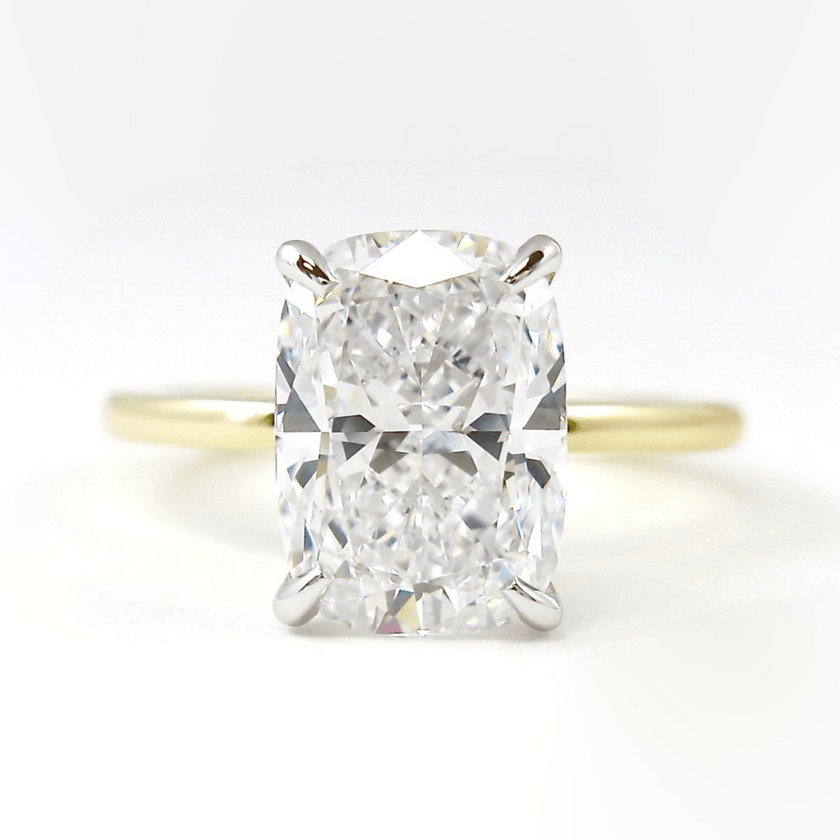 2 Carat Elongated Cushion Cut Diamond Wedding Ring for Women - Mivaan Fine Jewelry
