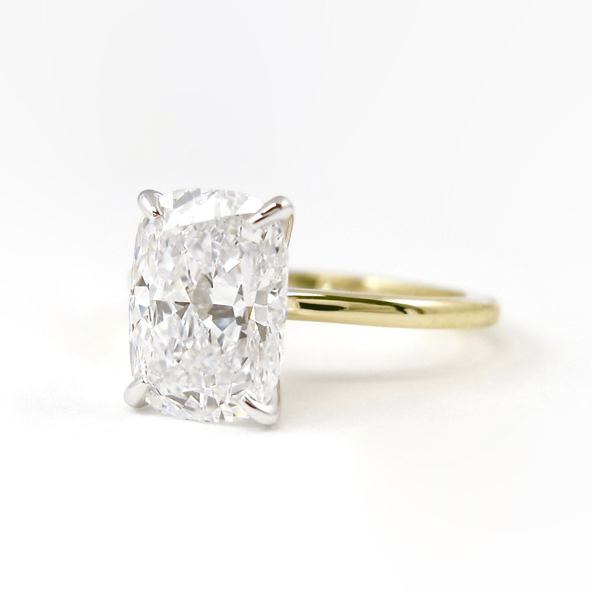 2 Carat Elongated Cushion Cut Diamond Wedding Ring for Women - Mivaan Fine Jewelry