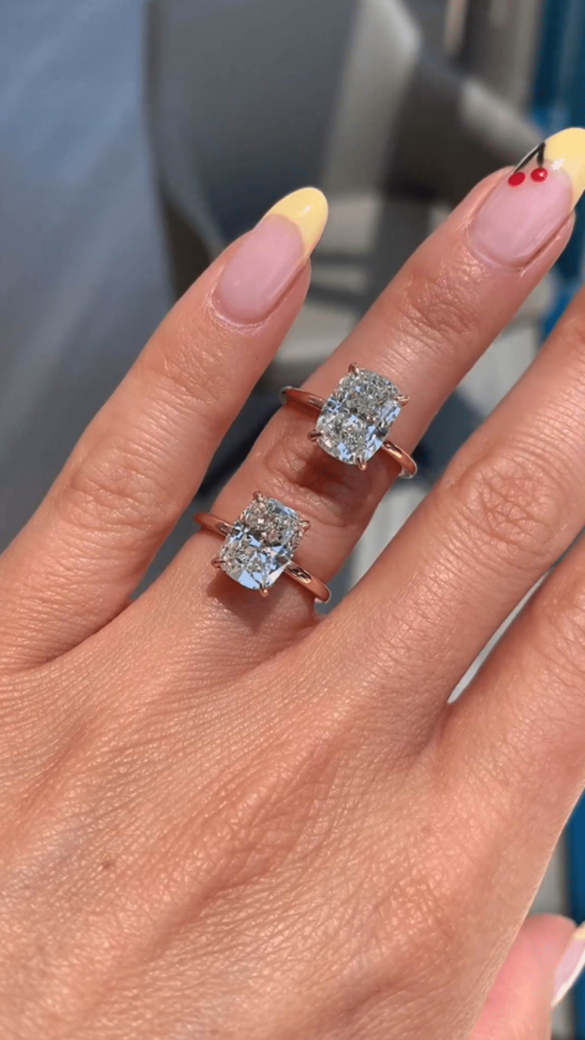 2 Carat Elongated Cushion Cut Diamond Wedding Ring for Women - Mivaan Fine Jewelry