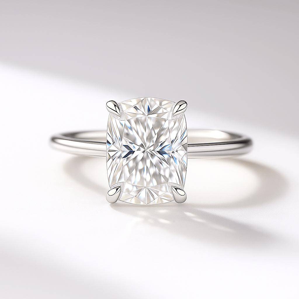 2 Carat Elongated Cushion Cut Diamond Wedding Ring for Women - Mivaan Fine Jewelry