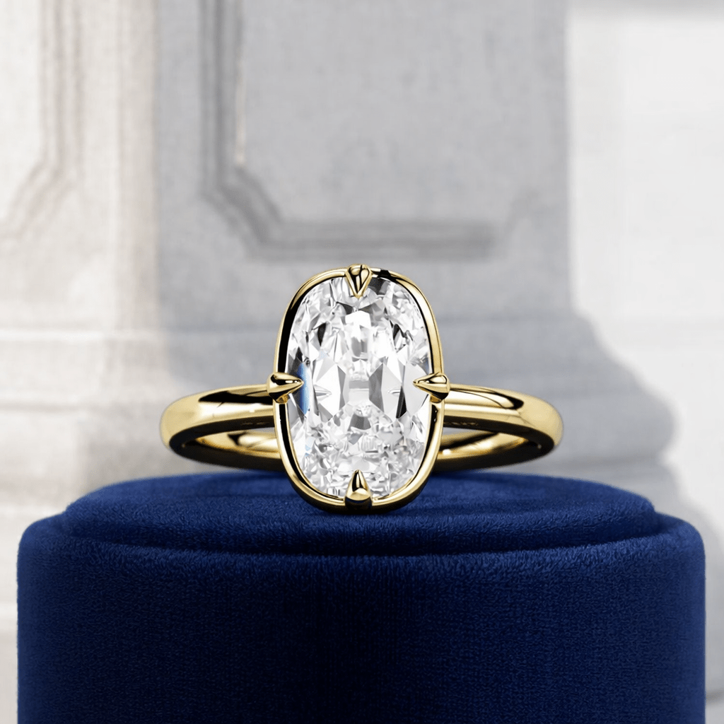 2 Carat Elongated Cushion Cut Lab Grown Diamond Ring - Mivaan Fine Jewelry