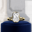 2 Carat Elongated Cushion Cut Lab Grown Diamond Ring - Mivaan Fine Jewelry