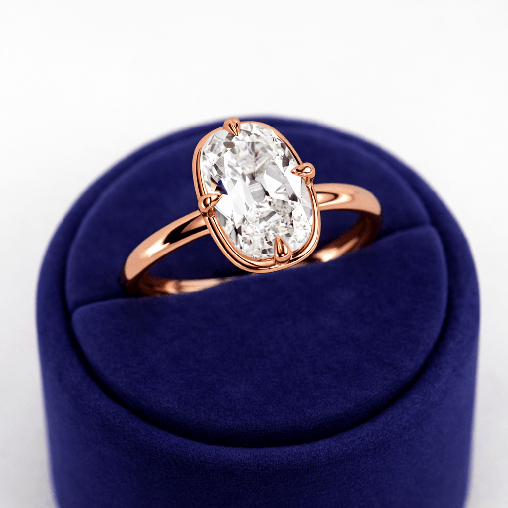 2 Carat Elongated Cushion Cut Lab Grown Diamond Ring - Mivaan Fine Jewelry