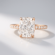2 Carat Elongated Cushion Lab Diamond Engagement Ring in 14K Gold - Mivaan Fine Jewelry