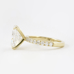 2 Carat Elongated Cushion Lab Diamond Engagement Ring in 14K Gold - Mivaan Fine Jewelry