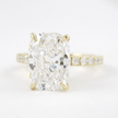 2 Carat Elongated Cushion Lab Diamond Engagement Ring in 14K Gold - Mivaan Fine Jewelry