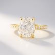 2 Carat Elongated Cushion Lab Diamond Engagement Ring in 14K Gold - Mivaan Fine Jewelry