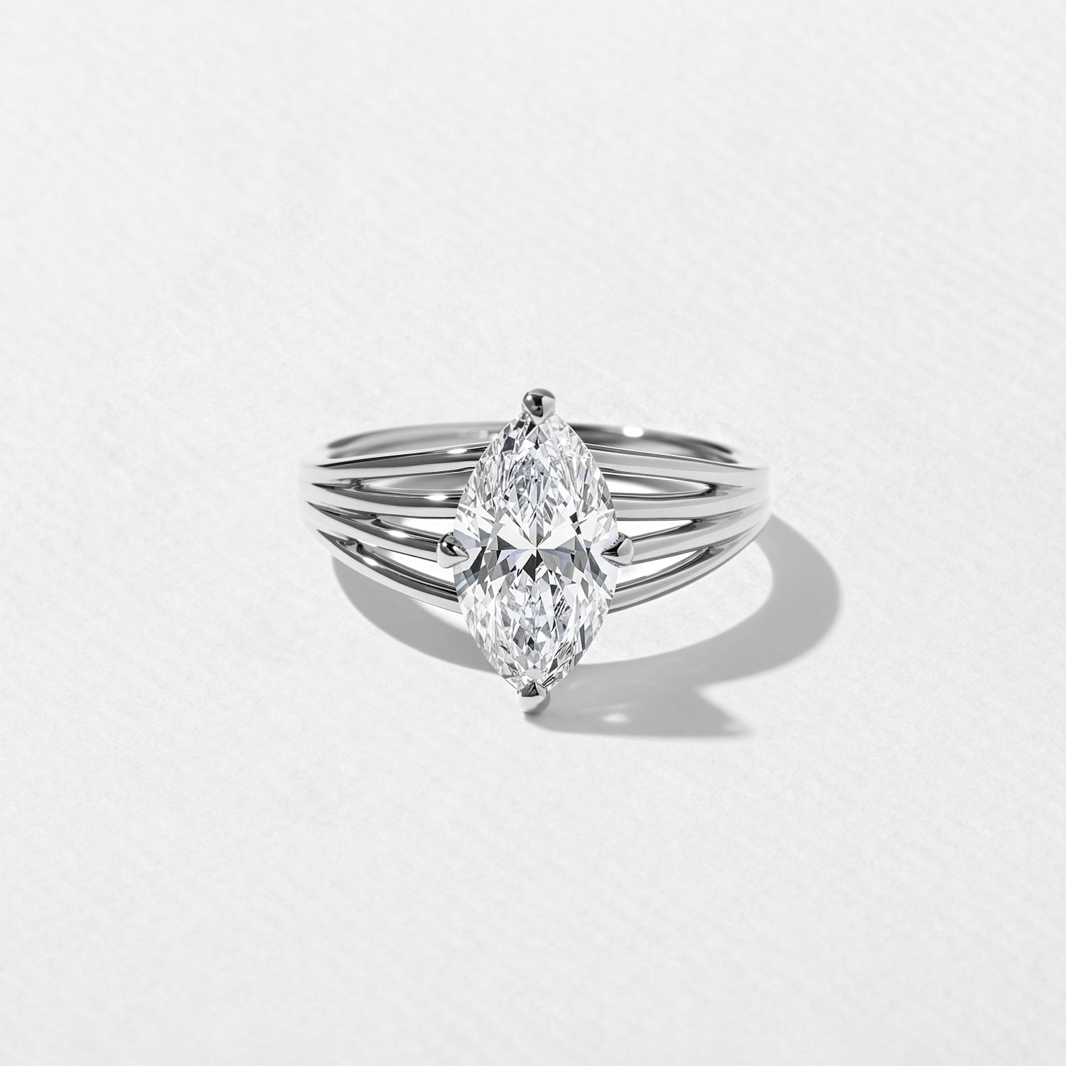 2 Carat Elongated Oval Cut Lab Grown Diamond Solitaire Ring - Mivaan Fine Jewelry
