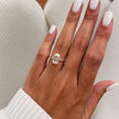 2 Carat Emerald Cut Lab Grown Diamond Half Bezel Engagement Ring - Mivaan Fine Jewelry