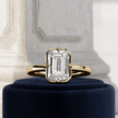 2 Carat Emerald Cut Lab Grown Diamond Prong Set Ring for Women - Mivaan Fine Jewelry