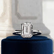 2 Carat Emerald Cut Lab Grown Diamond Prong Set Ring for Women - Mivaan Fine Jewelry