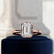 2 Carat Emerald Cut Lab Grown Diamond Prong Set Ring for Women - Mivaan Fine Jewelry