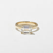2 Carat Emerald Cut Lab Grown Diamond Solitaire Ring in Solid Gold - Mivaan Fine Jewelry
