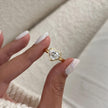 2 Carat Heart Cut Lab Grown Diamond Bezel Set Ring in 14K Solid Gold - Mivaan Fine Jewelry