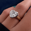 2 Carat Heart Cut Lab Grown Diamond Engagement Ring for Women - Mivaan Fine Jewelry