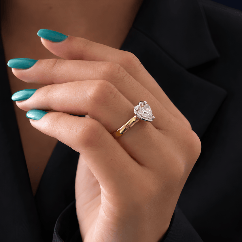 2 Carat Heart Cut Lab Grown Diamond Engagement Ring for Women - Mivaan Fine Jewelry
