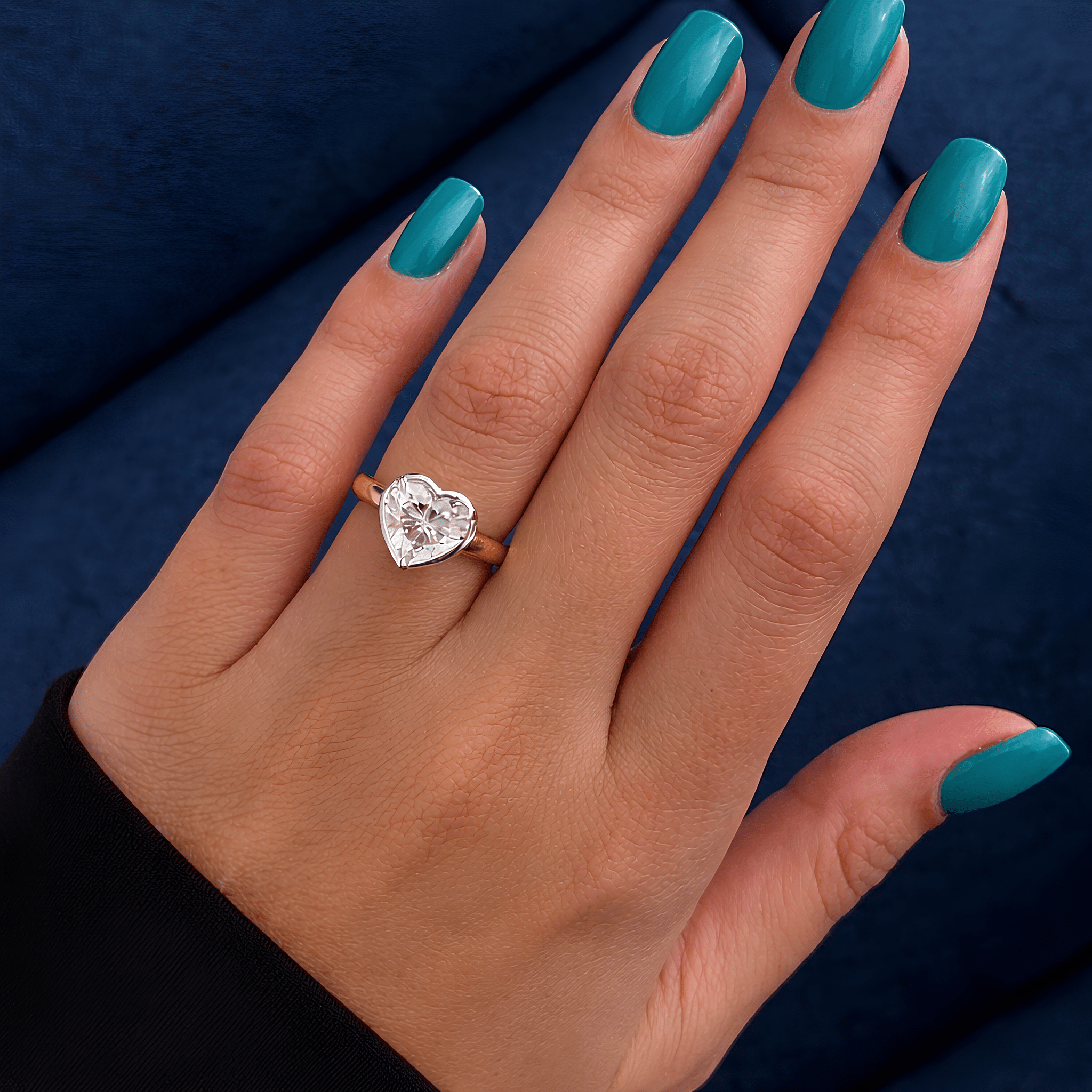 2 Carat Heart Cut Lab Grown Diamond Engagement Ring for Women - Mivaan Fine Jewelry
