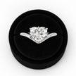 2 Carat Heart Shape Lab Grown Diamond Solitaire Ring Curved Band Engagement Ring - Mivaan Fine Jewelry