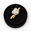 2 Carat Heart Shape Lab Grown Diamond Solitaire Ring Curved Band Engagement Ring - Mivaan Fine Jewelry
