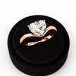 2 Carat Heart Shape Lab Grown Diamond Solitaire Ring Curved Band Engagement Ring - Mivaan Fine Jewelry