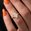 2 Carat Marquise Cut Lab Grown Diamond Prong Set Engagement Ring - Mivaan Fine Jewelry