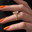 2 Carat Marquise Cut Lab Grown Diamond Prong Set Engagement Ring - Mivaan Fine Jewelry