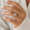 2 Carat Marquise Lab Grown Diamond Five Stone Ring in 14K White Gold - Mivaan Fine Jewelry