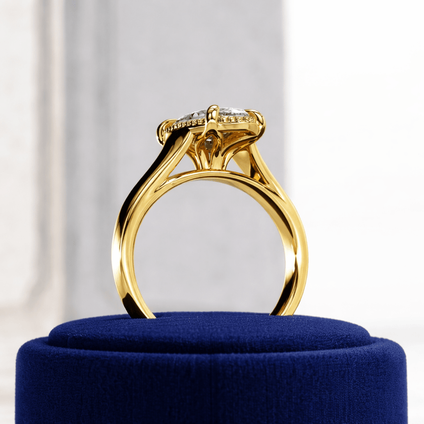 2 Carat Marquise Lab Grown Diamond Prong Set Ring for Women - Mivaan Fine Jewelry