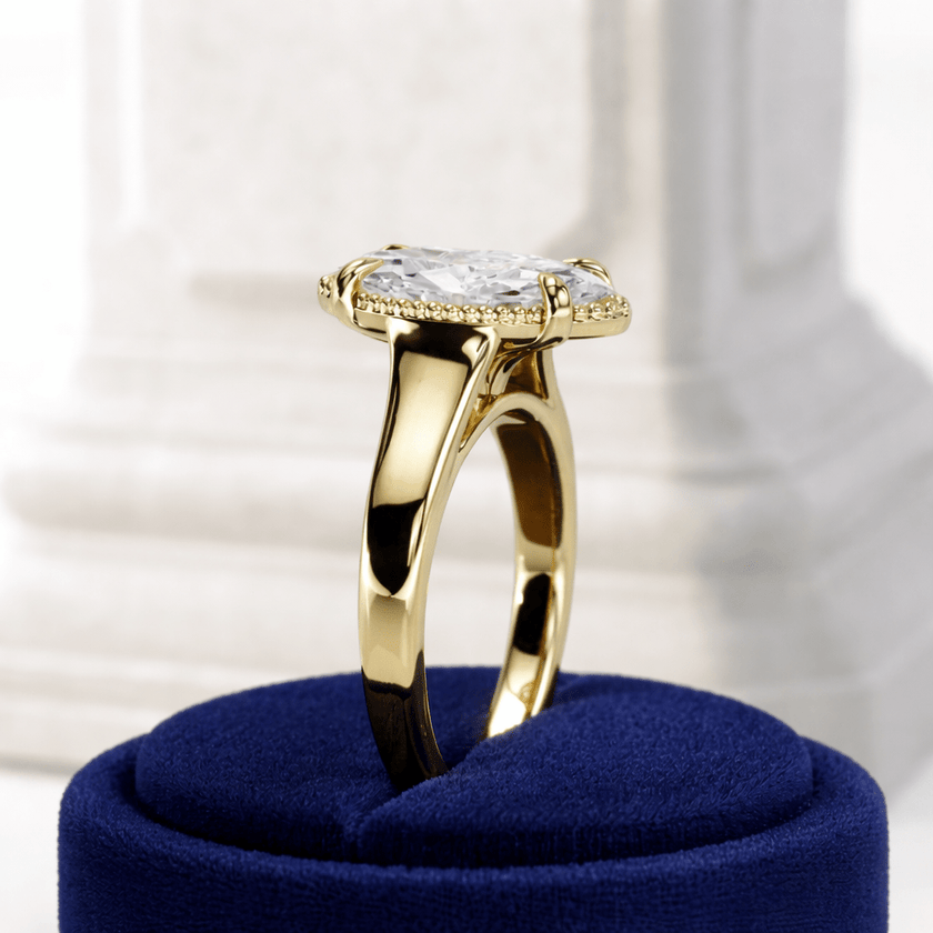 2 Carat Marquise Lab Grown Diamond Prong Set Ring for Women - Mivaan Fine Jewelry