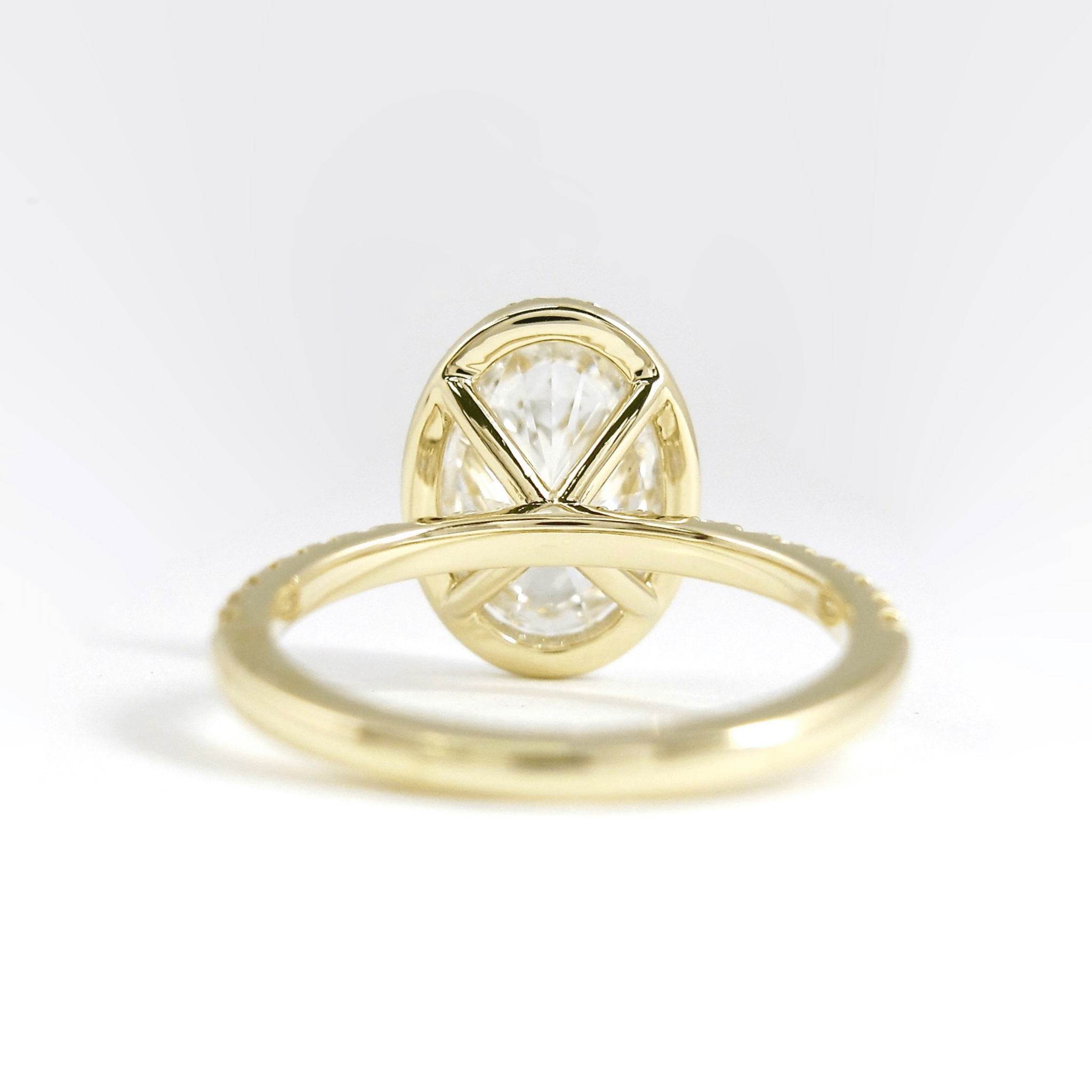 2 Carat Oval Cut Classic Halo Diamond Engagement Ring - Mivaan Fine Jewelry
