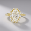 2 Carat Oval Cut Classic Halo Diamond Engagement Ring - Mivaan Fine Jewelry