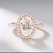 2 Carat Oval Cut Classic Halo Diamond Engagement Ring - Mivaan Fine Jewelry