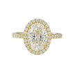 2 Carat Oval Cut Classic Halo Diamond Engagement Ring - Mivaan Fine Jewelry