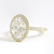 2 Carat Oval Cut Classic Halo Diamond Engagement Ring - Mivaan Fine Jewelry