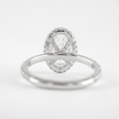 2 Carat Oval Cut Halo Diamond Engagement Ring with Pave Band - Mivaan Fine Jewelry