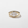 2 Carat Oval Cut Lab Grown Diamond Floating Solitaire Ring in 14K Solid Gold - Mivaan Fine Jewelry
