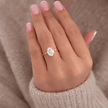 2 Carat Oval Cut Lab Grown Diamond Prong Set Ring for Women in 14K Solid Gold - Mivaan Fine Jewelry