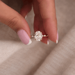 2 Carat Oval Cut Lab Grown Diamond Prong Set Ring for Women in 14K Solid Gold - Mivaan Fine Jewelry