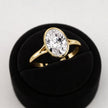 2 Carat Oval Cut Lab Grown Diamond Solitaire Ring in Solid Gold - Mivaan Fine Jewelry