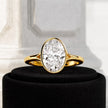 2 Carat Oval Cut Lab Grown Diamond Solitaire Ring in Solid Gold - Mivaan Fine Jewelry