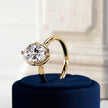 2 Carat Oval Cut Prong Set Lab Grown Diamond Ring for Women - Mivaan Fine Jewelry