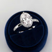 2 Carat Oval Cut Prong Set Lab Grown Diamond Ring for Women - Mivaan Fine Jewelry