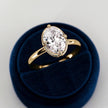 2 Carat Oval Cut Prong Set Lab Grown Diamond Ring for Women - Mivaan Fine Jewelry