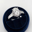 2 Carat Oval Lab Grown Diamond Tulip Engagement Ring - Mivaan Fine Jewelry