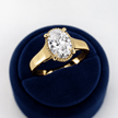 2 Carat Oval Lab Grown Diamond Tulip Engagement Ring - Mivaan Fine Jewelry