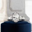 2 Carat Oval Lab Grown Diamond Tulip Engagement Ring - Mivaan Fine Jewelry