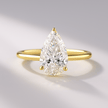 2 Carat Pear Cut Hidden Halo Diamond Engagement Ring - Mivaan Fine Jewelry