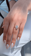 2 Carat Pear Cut Hidden Halo Diamond Engagement Ring - Mivaan Fine Jewelry